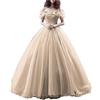Fuomomo Abito da Cenerentola Abito da Ballo Abito da Principessa Abito Cosplay Via dalla Spalla Abito da Ballo in Tulle Abiti Quinceanera Vestito con Farfalla