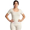 Intimitaly Canotte Donna in Lana e Cotone, Magliette Mezza Manica, Effetto Cashmere, Termiche, Morbide, Confezione da 3