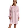 Marlon Womens Candace Brushed Cotton Printed Peter Pan Collar Nightgown Camicia da Notte Donna