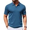 Coofandy Uomo Zt009651 Soft (Confezione da 1) | Tessitura a maglia, camicie da golf, colletto polo, camicie estive leggere, casual business, vestiti vecchi soldi