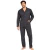 Pigiamiamoci Pigiama Uomo Invernale in Cotone Caldo Interlock 100% - Set Due Pezzi Aperto o Chiuso - Taglie Over Size -