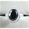 8.55 KT Nero Diamante Solitario Certificato Ovale Donna Anello