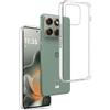 REY Cover in Gel TPU Trasparente per Motorola Edge 70 5G, Ultra Sottile 0,33 mm, Morbido Flessibile, Custodia Silicone