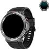 Blackview Smartwatch da uomo con GPS integrato e bussola, chiamate Bluetooth, batteria da 900 mAh, orologio sportivo con contapassi, orologio fitness, 110+ modalità sportive