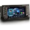 Erisin 7 Pollici 8-Core 4GB+64GB Android 14 Autoradio Bluetooth Navigatore GPS per VW Transporter T5 Multivan Touareg Supporto CarPlay Android Auto DAB+ WiFi DSP USB Schermo Tattile FM DVD OBD2 Canbus