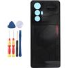 Yuxyiony Nuovo coperchio batteria di ricambio per Cubot Max 5 coperchio batteria riparazione alloggiamento posteriore e accessori strumento di ricambio. (tecnologia nero)
