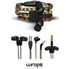 Wraps auricolari anti-groviglio in vero legno - Walnut WRAPSWBRN-V15M