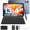 Easerush P13 Tablet 13 Pollici 2.4K Tablet Android 16 120Hz 48GB+128GB/2TB TF,Grigio | 12000mAh/18W,Octa-Core,WiFi5,Gemini AI,Widewine L1,GMS, 13MP+8MP,Ultra-sottile 7.7 mm,Tastiera,Penna, Mouse,Corpo in Metallo