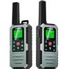 VOZKOM Walkie Talkie PMR446 Senza Licenza, Ricetrasmittente a Lunga Portata, IP67 Impermeabile, Ricaricabile con VOX e SOS per Escursionismo Lavoro Outdoor (Grigio)
