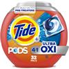 Tide Pods Ultra Oxi Detersivo Liquido Pacs, 32 Cialde