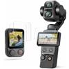 GUANGDAOVOD Set di 4 pellicole protettive per DJI Osmo Pocket 4P e Osmo Mobile 8P | 2 pellicole in vetro temperato per Pocket 4 Pro + 2 per display OM 8P FrameTap, durezza 9H, ultra HD, sensibile al tatto
