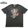 Disney T-shirt Disney Kingdom Hearts Paperino in cotone nero mai usata versione...