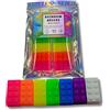 Rainbow Sensation Set regalo di 7 mattoncini-saponetta Lego, colori dell'arcobaleno