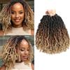 FALEMEI Yanky Twist 10 Confezioni Trecce Senegalesi all'Uncinetto Pre-Intrecciate Nero Naturale 8 Pollici OT30/27 (3 Tonalità Ombré Marrone)