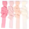 AOOWU Nastro di Chiffon Setoso 4 Colori, 4 Rotoli Nastro di Seta con Frangia Chiffon, Totale 3,8 cm X 20 m Nastro Regalo Nastri di Seta per Inviti di Nozze, Bouquet da Sposa, Confezioni Regalo, DIY