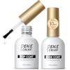 PEACECOLOR Base e Top coat Semipermanente per Unghie 2x10ml UV/LED Soak Off | Base e Top coat semipermanente ultra lucido. Gel soak off UV/LED. Perfetto per nail art e ricostruzione unghie. Durata.