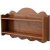 Monwssoe Mensole sospese, Mensole da parete vintage, Mensola vintage in legno a doppio strato con 4 ganci, Decorazione in stile cottage per cucina e ingresso |.Colore retrò