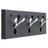 Tomasucci Wink design, Virginia, Appendiabiti da Parete, Metallo, Nero