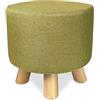SAMIRA Pouf divano, pouf poggiapiedi - Nemo (Verde chiaro)