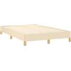 vidaXL Giroletto senza Materasso Crema 120x190cm in Tessuto