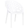 Totò Piccinni Sedia Poltroncina JUNGLE in Polipropilene Moderna Design Impilabile (Bianco, 1 Pz)
