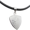 Cozzi Gioielli Paracadutisti Brigata Folgore : Ciondolo in Argento 925 e Collana in Caucciù con chiusura in Argento 925 - Pendente con Simbolo Parà - Fregio - Stemma
