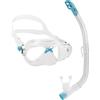CRESSI COMBO MAREA JR + TOP TRASP/BLU Maschera Snorkel