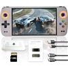 Coaptop Console di gioco portatile M27, 128 GB di memoria interna con 30.000 giochi, sistema Linux, schermo IPS da 7 pollici, mini console portatile tascabile, edizione HD (grigio, 128 g)