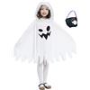 ZUCOS Costume di Halloween da Fantasma Bianco per Bambini con Sacchetto di Zucca