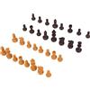Generic Mini Figurine degli Scacchi Set da Campeggio per Pezzi degli Scacchi in Plastica di Ricambio in Materiale PS Ad Alta Resistenza per Il Campeggio (#2)