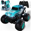 PENGBU RC Monster truck radiocomandato da 2,4 GHz con luce, musica e rotazione a 360° | Monstertruck radiocomandato in scala 1/20, con tempo di gioco di 100 minuti e camminata in verticale, 20 km/h