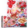 Tucocoo Puzzle da 1000 pezzi per adulti Valentine Treats Coffee Art | Dolce festivo Dolce Romance Celebrazione Opera d'arte Rilassante Tempo Libero Attività Regalo per Coppie Home Decor 50 cm x