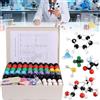 Poweka Modelli Molecolari Kit di Chimica Organica e Inorganica 323 Parti con Legami Nucleari e Guida per Insegnanti e Scienziati Kit Atomico Scientifico per Lezioni di Chimica