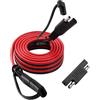 TUNOTYUE 3m 14AWG 12V 24V Cavo di Prolunga da SAE a SAE, Prolunga a 2 Pin per Collegamento/Scollegamento Rapido, per Moto, Auto, Camper, Pannelli Solari