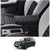 CDEFG Compatibile con Citroën C3 Aircross 2025 Facelift Bracciolo Centrale Bracciolo Copertura Protezione antigraffio Console Centrale Similpelle Bracciolo Box Cover Auto Accessori(Spugna Ispessita)
