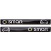 WITTSY Per Smart Fortwo Forfour 451 453 450 2 Pezzi Adesivi Per Auto Adesivo Per Specchietto Retrovisore Per Auto Accessori (Color : Nero)