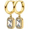 PAUL VALENTINE - Orecchini da Donna in Acciaio inox - con Zircone - Creoli