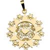 Giuseppe Di Rienzo Gioielli Di Rienzo Giuseppe Gioielli Ciondolo Presentosa dʼAbruzzo con un Cuore | Argento 925‰ laminato in Oro Giallo