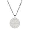 SIPURIS Primo Pentacolo di Venere Collana da Uomo Chiave di Salomone Protezione Talismano per Potere Acciaio Inox Giove Salomone Amuleto Gioielli Regalo