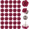 PH PandaHall 50 spille a forma di rosa da 12,5 mm, in resina, a forma di fiore, stile retrò, per donne, festa della mamma, insegnanti, abiti da sposa, camicie, giacche, cappotti, cappelli, zaini