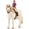 Schleich - Cavaliere per il tempo libero con figura di cavallo