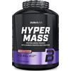 BioTech USA Hyper Mass 2270 g fragola / Gainers / Gainer ad alto contenuto calorico senza zuccheri aggiunti arricchito con creatina e fibre