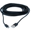 SYSTEM-S Cavo USB 2.0 da 5 m con spina micro B e spina tipo A, nero