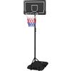 SPORTNOW Supporto per canestro da basket 182-213 cm con ruote