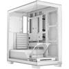MODECOM VOLCANO STELLAR, case per PC MIDI bianco, tower MIDI senza ventole, design panoramico in vetro, struttura in acciaio, compatibile con schede madri ATX