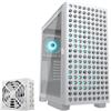Cougar Case da gaming COUGAR Airface ECO Midi-Tower RGB con 1 porta USB 3.2 Gen 2 Type-C e 2 porte USB 3.0 Type-A, ATX + alimentatore GR 1000 80+ Gold preinstallato