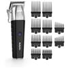 Babyliss Tagliacapelli elettrico BaByliss P1359E a batteria al litio, con 8 accessori da 0,8 a 25 mm, lame in acciaio inossidabile da 45 mm, motore ad alta coppia, guida precisa per le orecchie, custodia e cavo USB