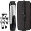 BABYLISS P1358E, taglia capelli e barba a batteria, senza fili, resistente all'acqua, con 14 lunghezze di taglio da 0,5 a 10 mm, inclusa la testina per rifinire naso e orecchie