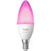 Signify GmbH Philips Hue White and Color ambiance, lampadina a LED a forma di candela B39 - lampadina intelligente E14, Bluetooth/Zigbee, bianca, LED, policarbonato (PC), attacco E14, design a candela