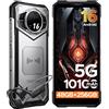 DOOGEE Smartphone DOOGEE S200 VIP, 12 GB di RAM, 256 GB di memoria, connettività 5G, colore argento